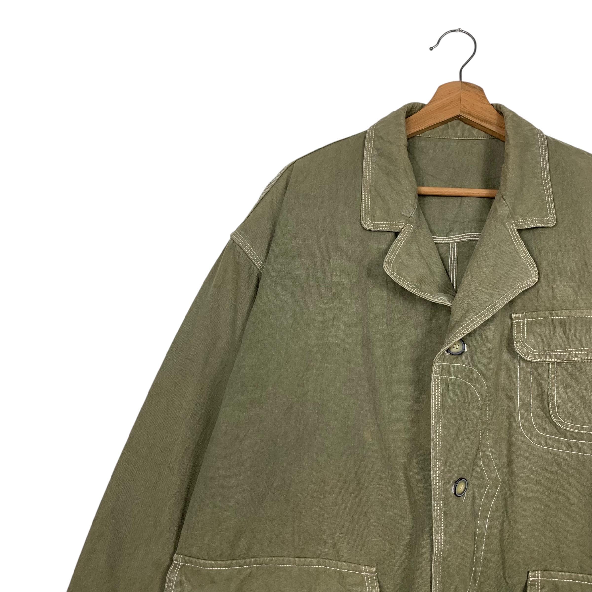 Vintage 90's COUNTYNAP Three Pocket Green Worker Chore Jacket Size