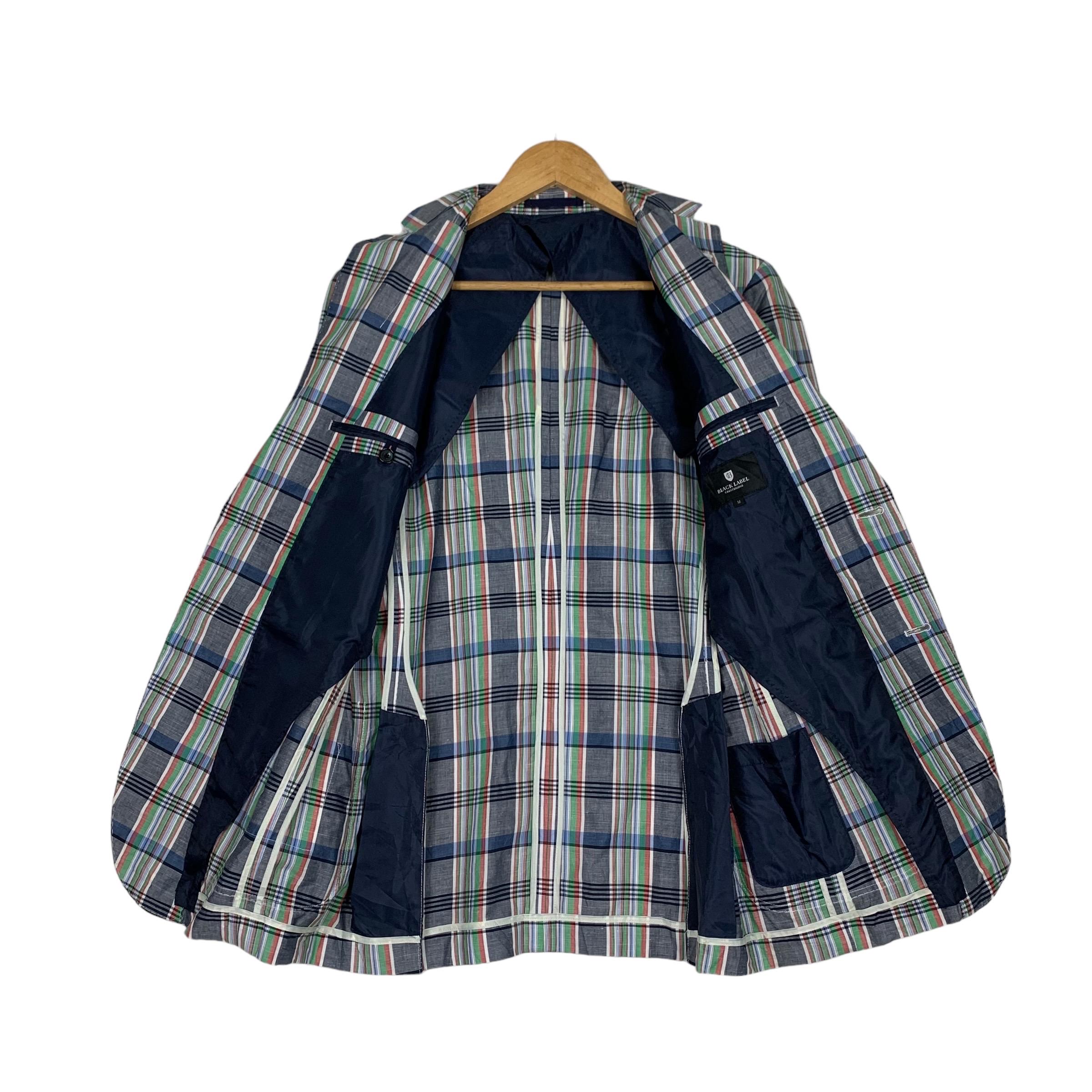 BLACK LABEL CRESTBRIDGE ギンガムチェックジャケット M Vintage BLACK LABEL Crestbridge Checked Suit Jacket Size M