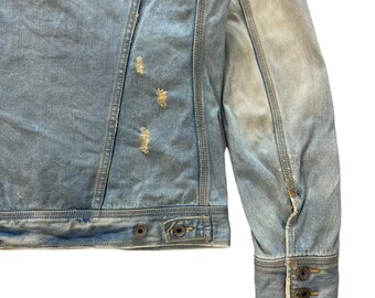ジャケット・アウター Rare 00s Archive GOA Grunge Black Denim Rare 00s Archive GOA Grunge Black Denim