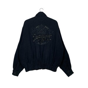 Vintage 90&#39;s SUPERIOR Made in Japan Embroidery Big Logo Work Casual Jacket Size 46 Japanese Brand #2371-C106