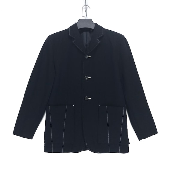 Vintage 90's ISSEY MIYAKE Iconic Label Wool Casual Jacket