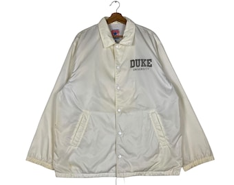 Vintage 90s Duke University NCAA Satin Jacket Duke Blue Devils