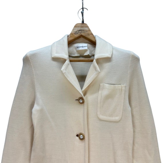 Vintage YVES SAINT LAURENT Long Coat Jacket / Overcoat
