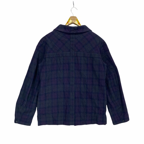 Vintage 73' Fendi 365 Roma Made in Italy Purple Check Wool Zipper