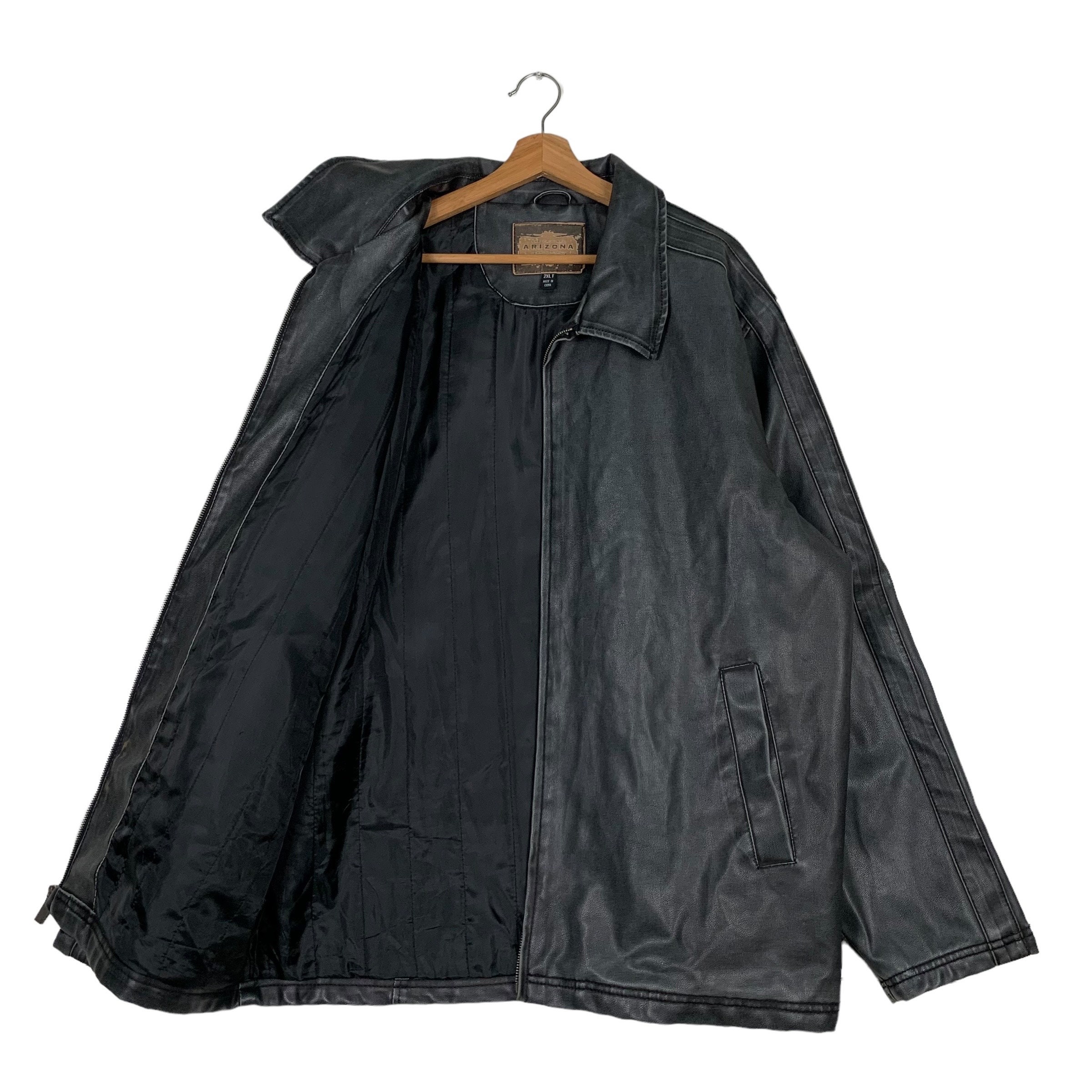ジャケット・アウター vintage leather western tailored jacket The Next Men Vintage Leather Jacket Cowhide Leather Coat