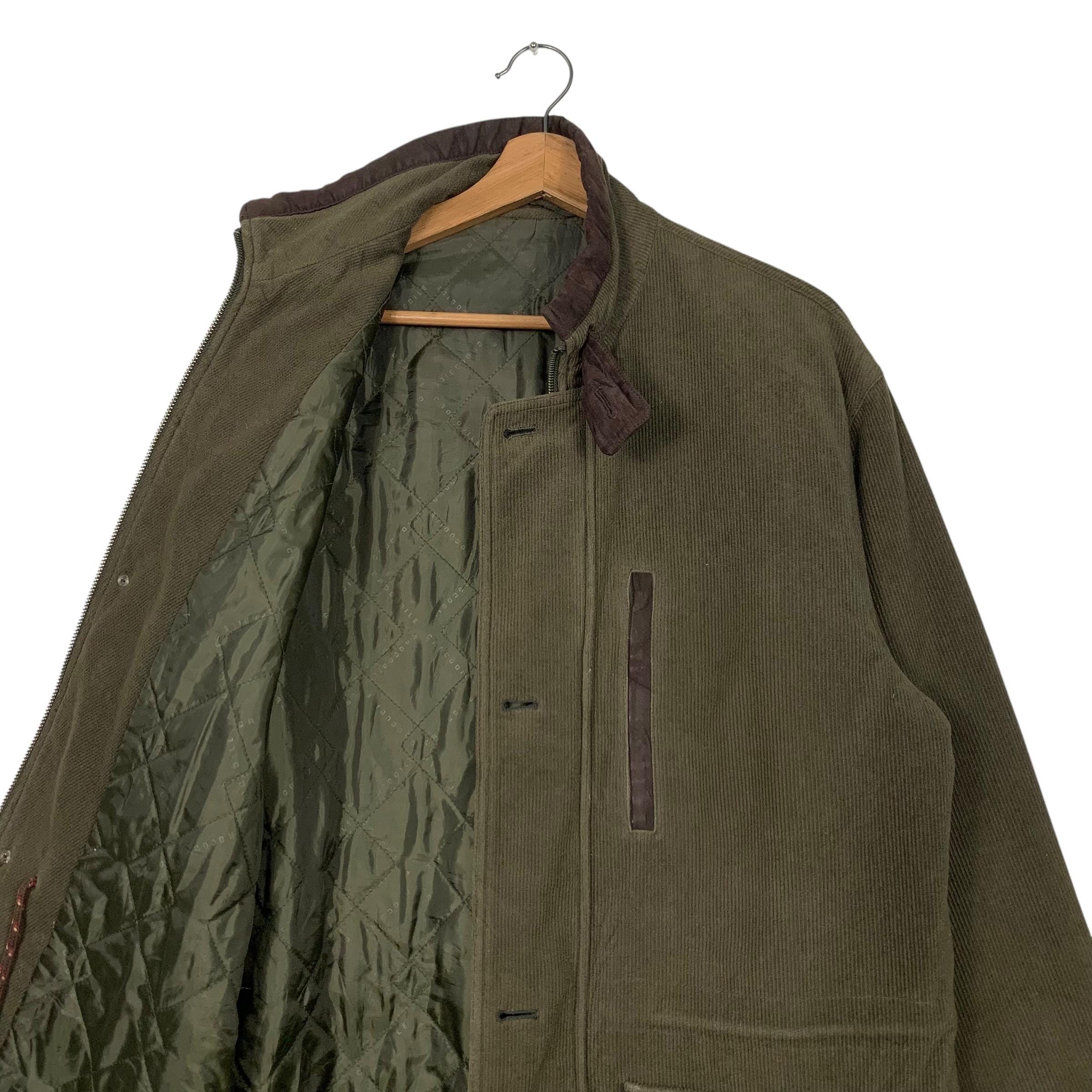 Vintage 90's CROCODILE Button Zipper Casual Jacket Size M Japanese