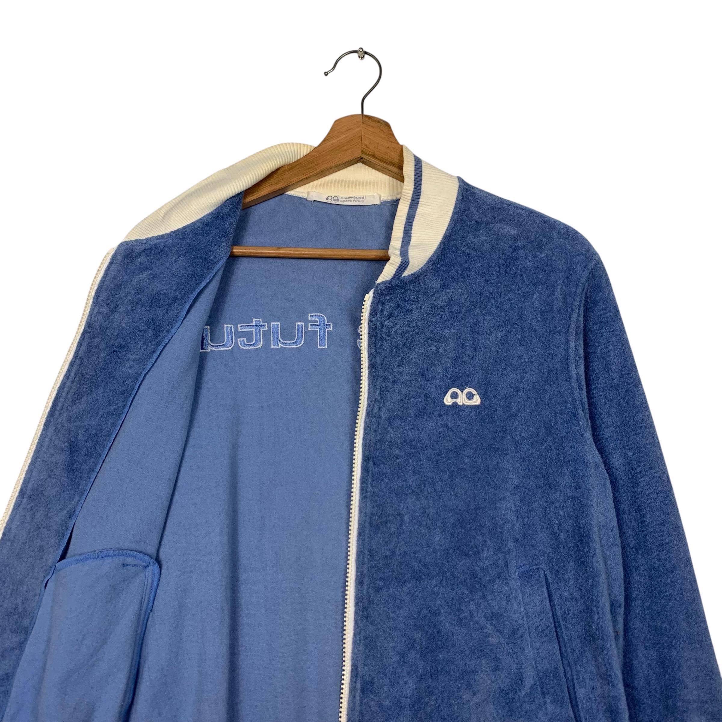 courrèges sport futur ジャージ ジャケット 40 ベスト Vintage 90's COURREGES SPORT FUTUR Big Logo Sweater Jacket Women's