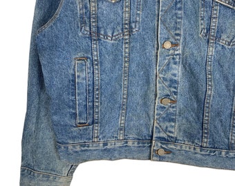 Vintage HILL CROP Western Wear Denim Jacket Size M #0859-C38 - Etsy