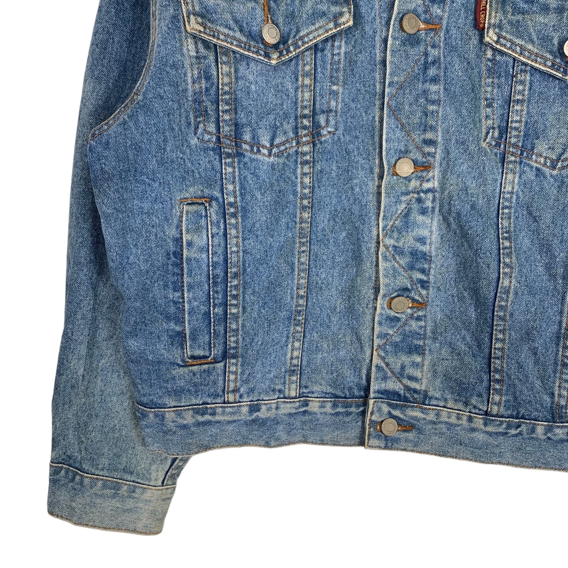 Vintage HILL CROP Western Wear Denim Jacket Size M #0859-C38 - Etsy