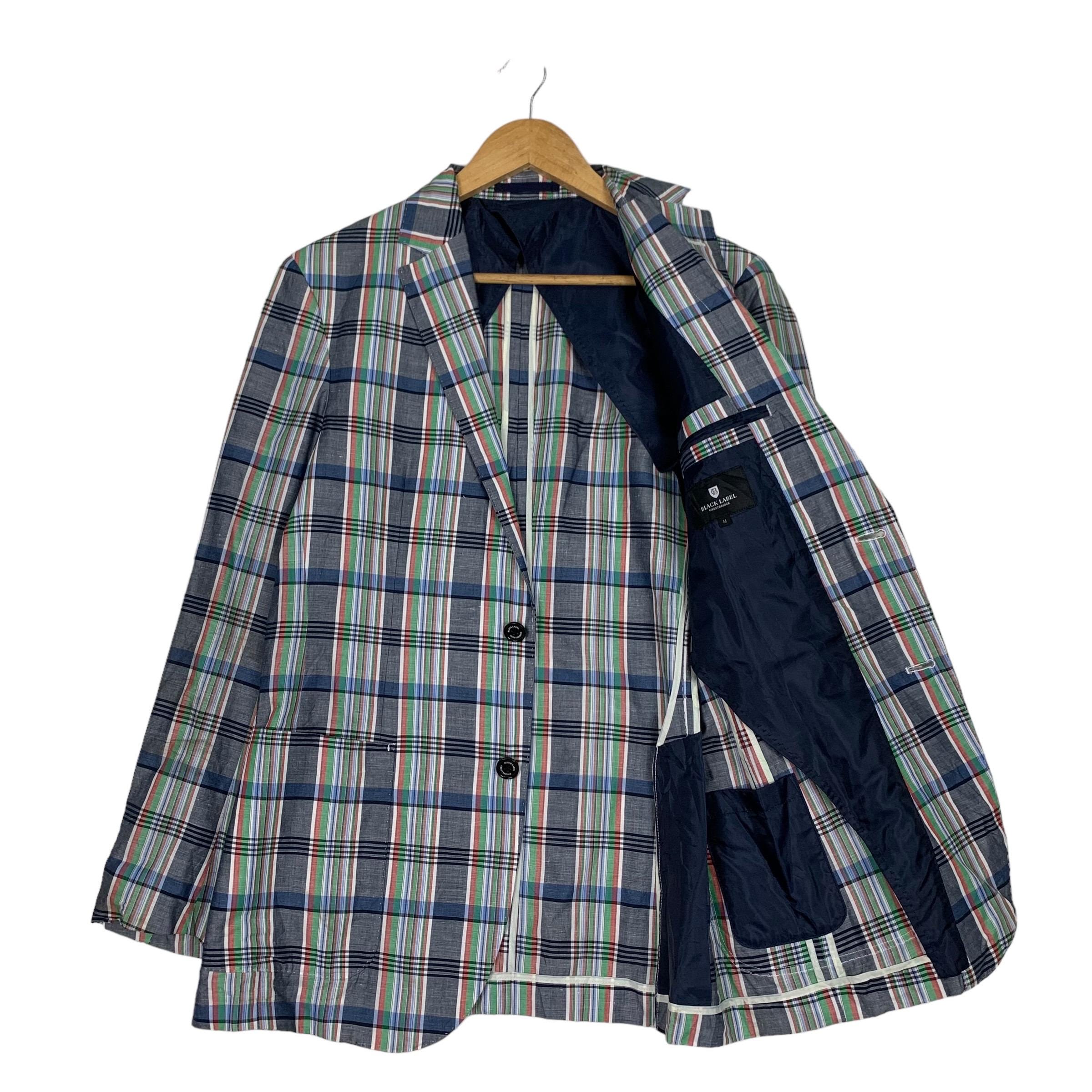 BLACK LABEL CRESTBRIDGE ギンガムチェックジャケット M Vintage BLACK LABEL Crestbridge Checked Suit Jacket Size M
