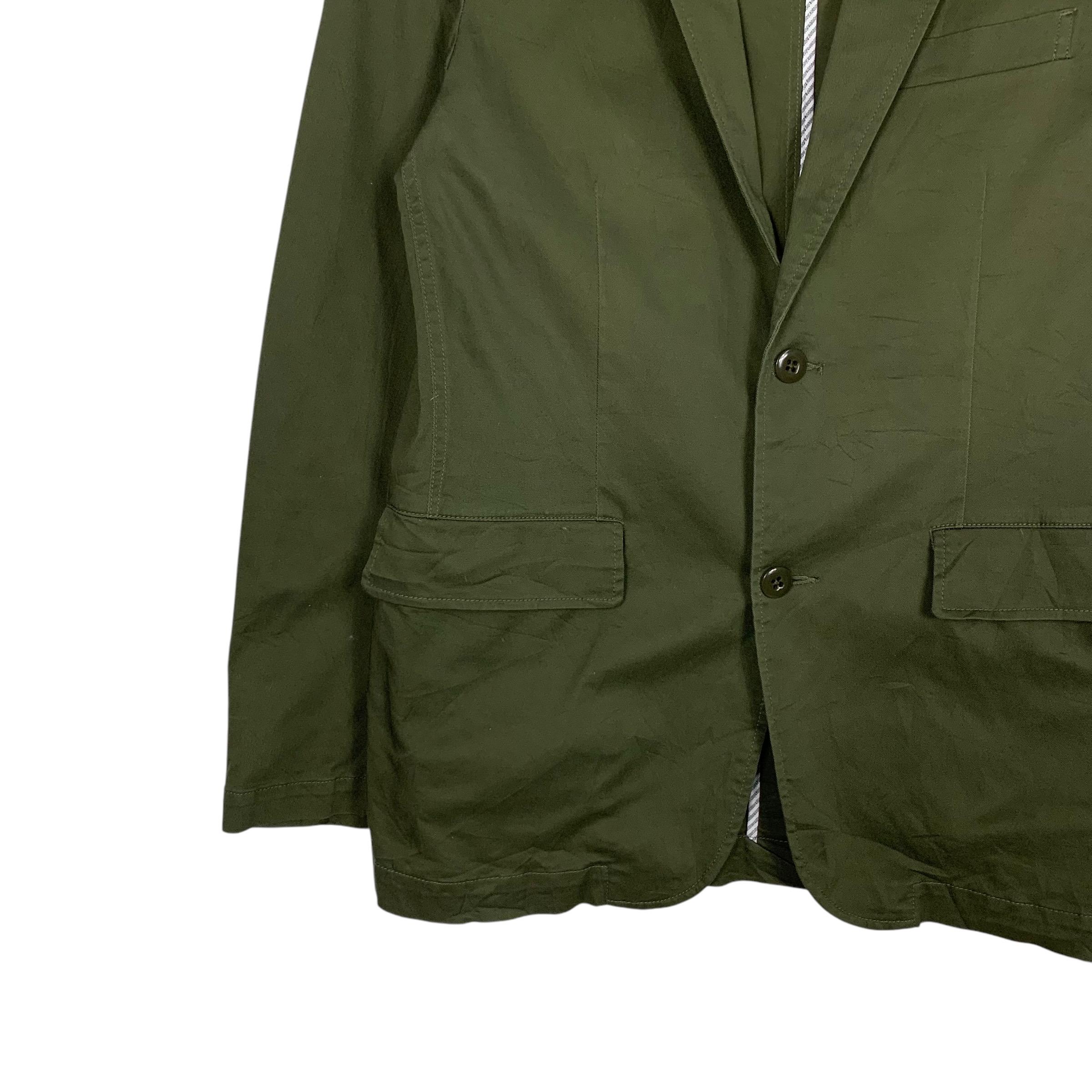 BEAMS Made in Japan Men's Casual Jacket Size L Green Blazers