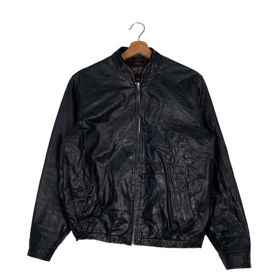 ヴィンテージ 90年代 PROS LEATHER WEAR 日本製 タータンチェック裏地