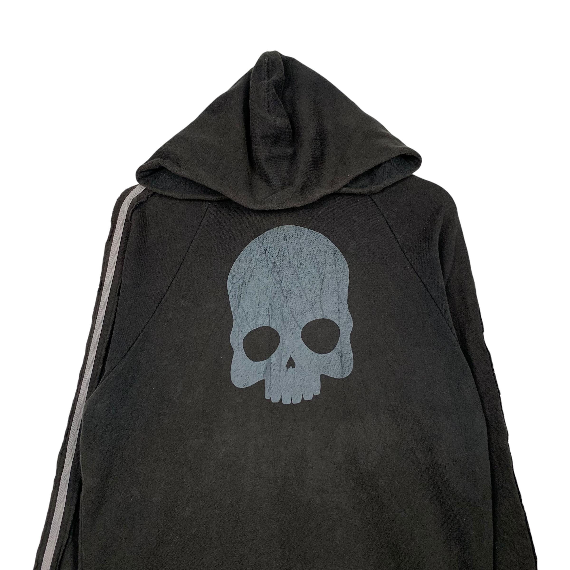 Y2k Vintage HYDROGEN Sportswear Skull Graphic Pullover Hoodie 