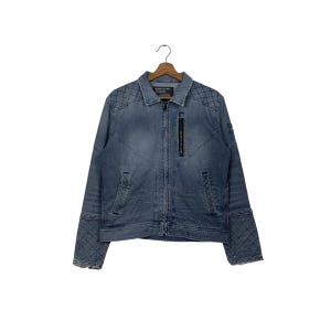 Vintage GLOW KICK’S Workwear Rugged Jean Denim Jacket Size L Japanese Brand Work Worker Workwear Jacket #2582-C117