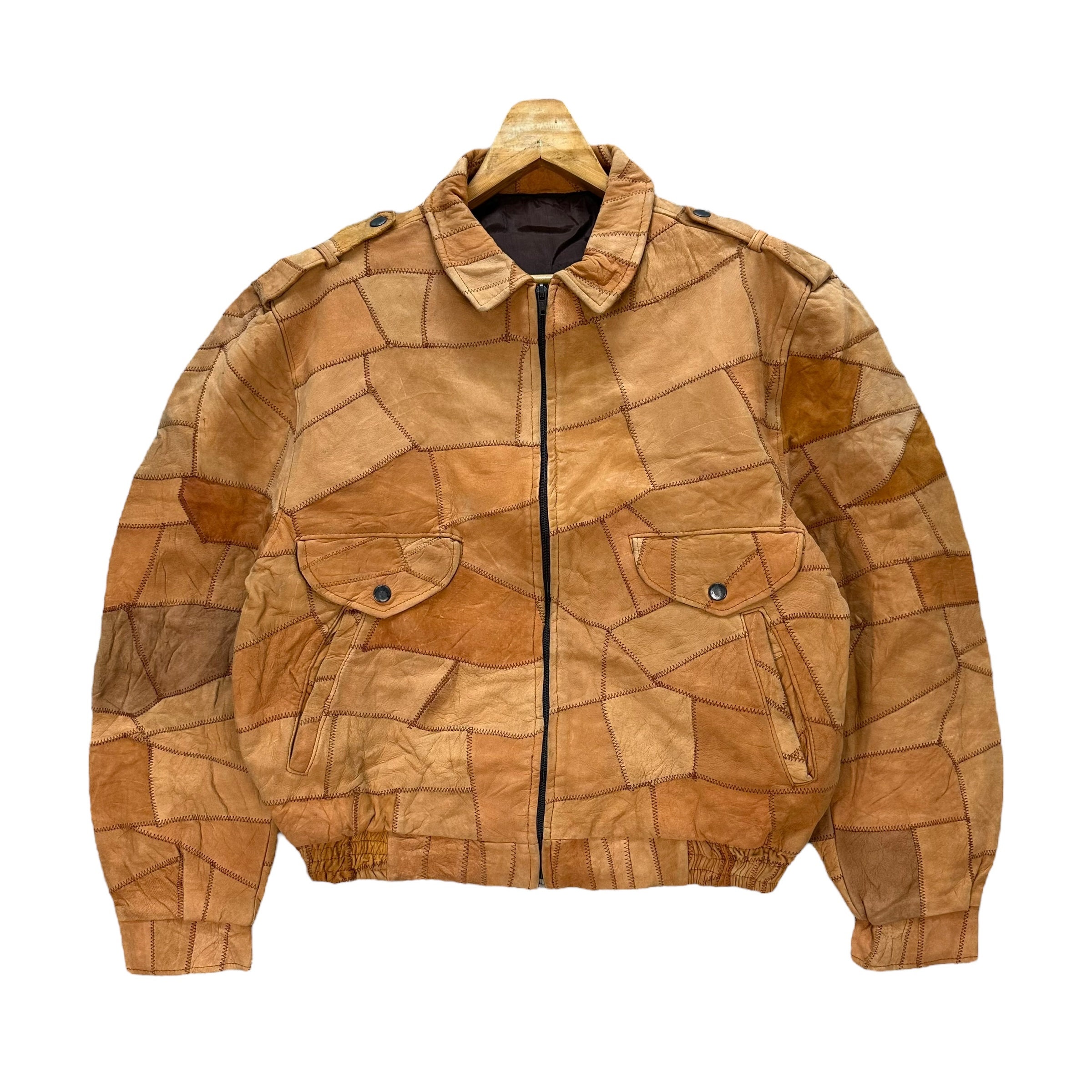 日本全国送料無料商品 | 特集 | Made Custom Patchwork Brick M Size Men's Jacket Leather ジャケット・アウター