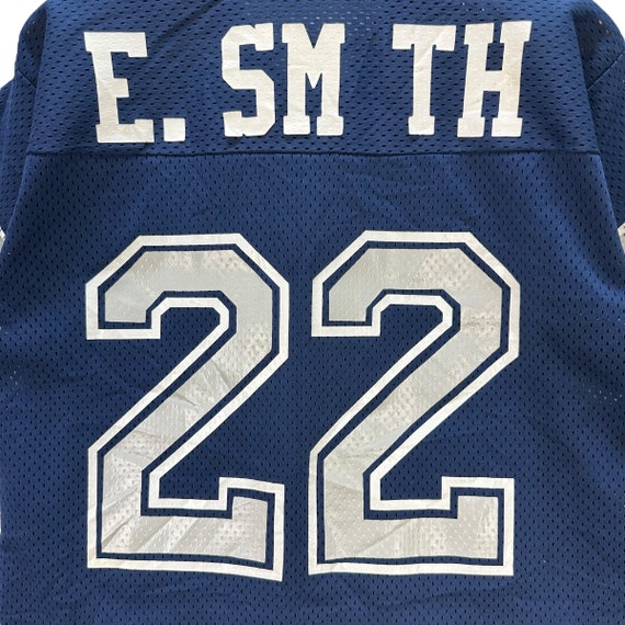 Vintage Starter #22 Emmitt E Smith Dallas Cowboys White Size