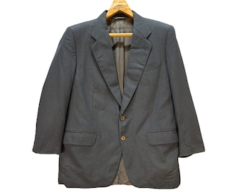 LANVIN SPORT ジャケット 38 Vtg Lanvin Blazer 38 Brown Sports Coat Jacket Paris Hopsack USA