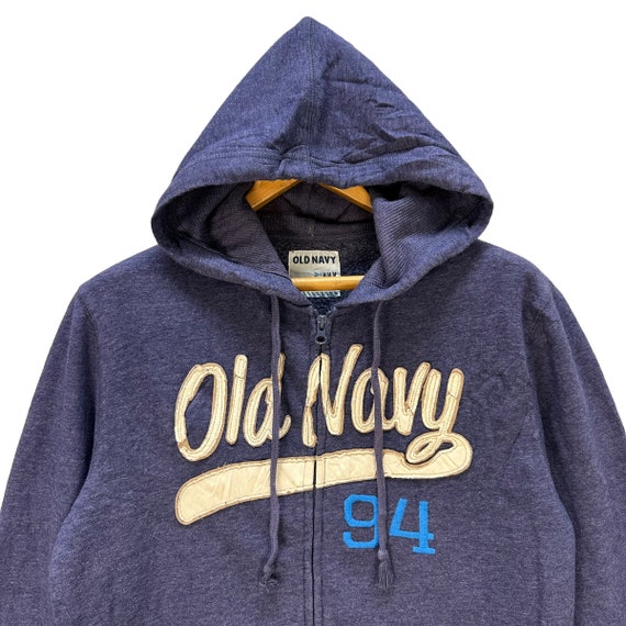 Old Navy Spellout Big Logo Zipper Hoodies Sweatshirt Size M #9145