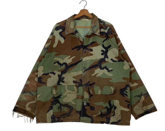 Army Camo Cropped Jockey Jacket