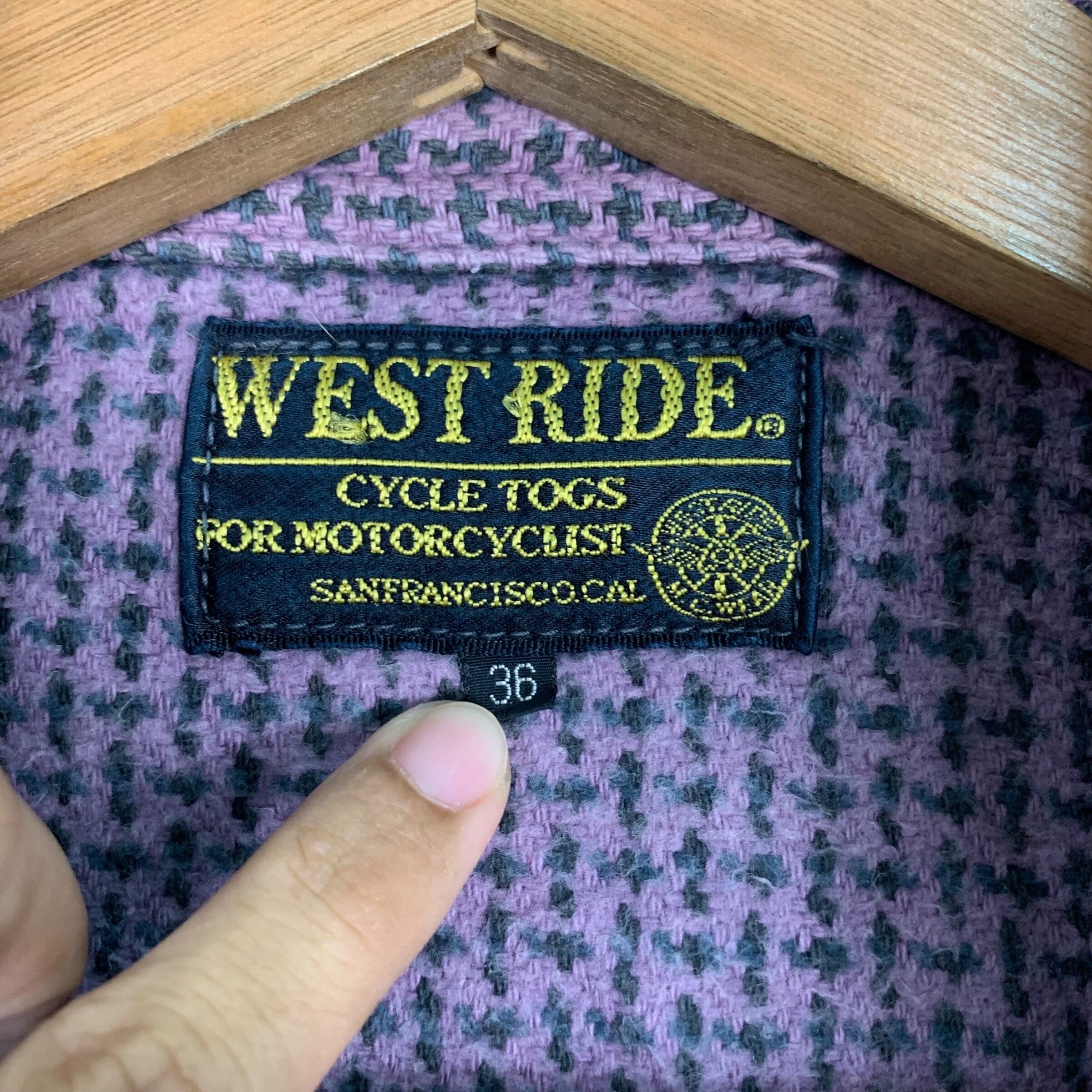 WESTRIDE CYCLETOGS FOR MOTORCYCLIST42 WESTRIDE CYCLE TOGS Wool Jacket American Casual