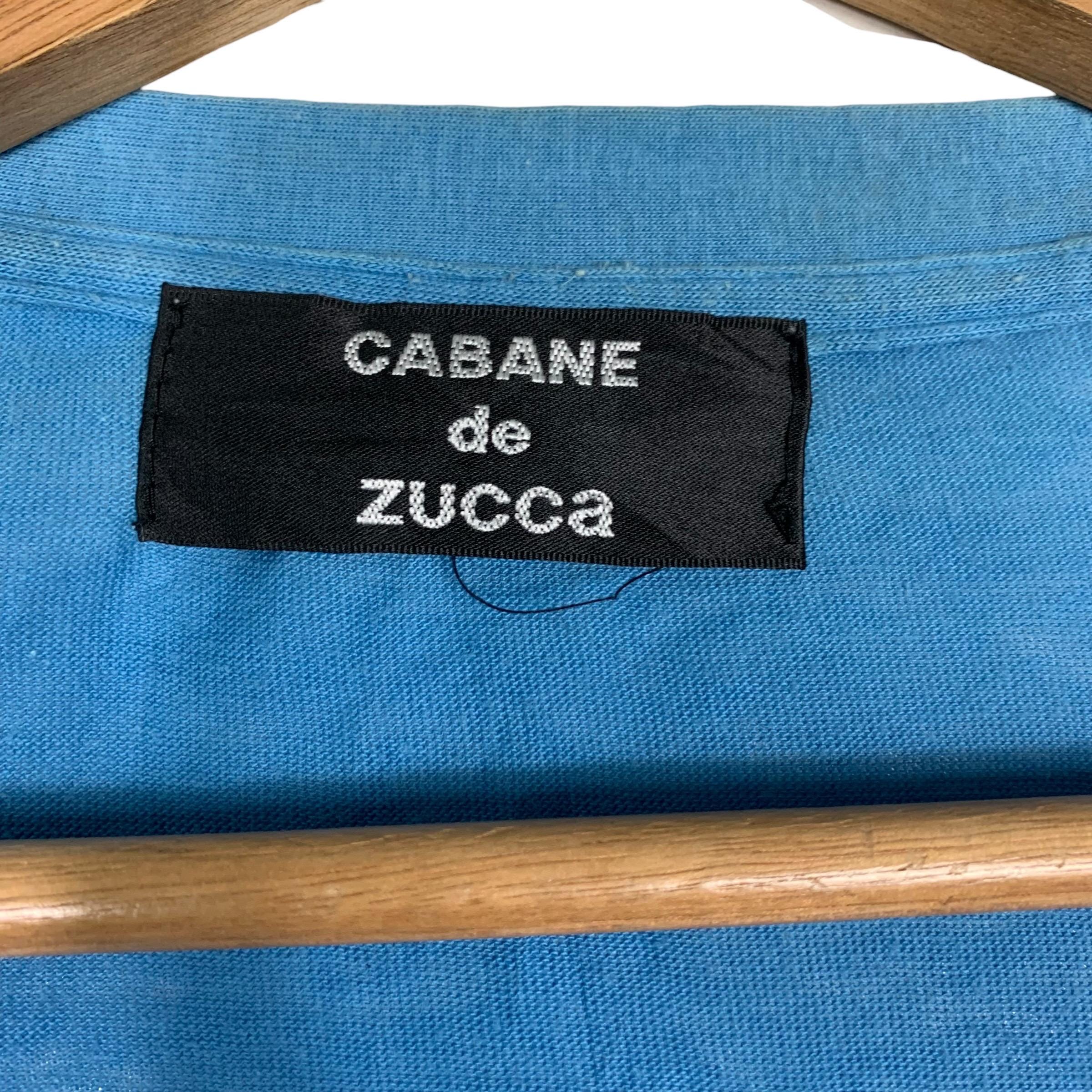 Vintage CABANE DE ZUCCA Made in Japan Blue Light Cardigan Sample 