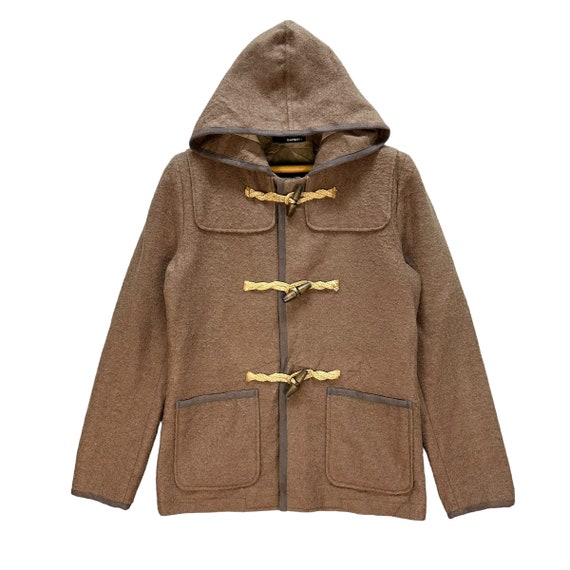 Katharine Hamnett Blouson Hooded Duffle Coat Size L Overcoat