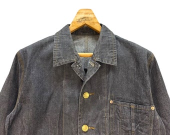 Vintage PPFM Three Pocket Denim Jacket Free Size / Worker