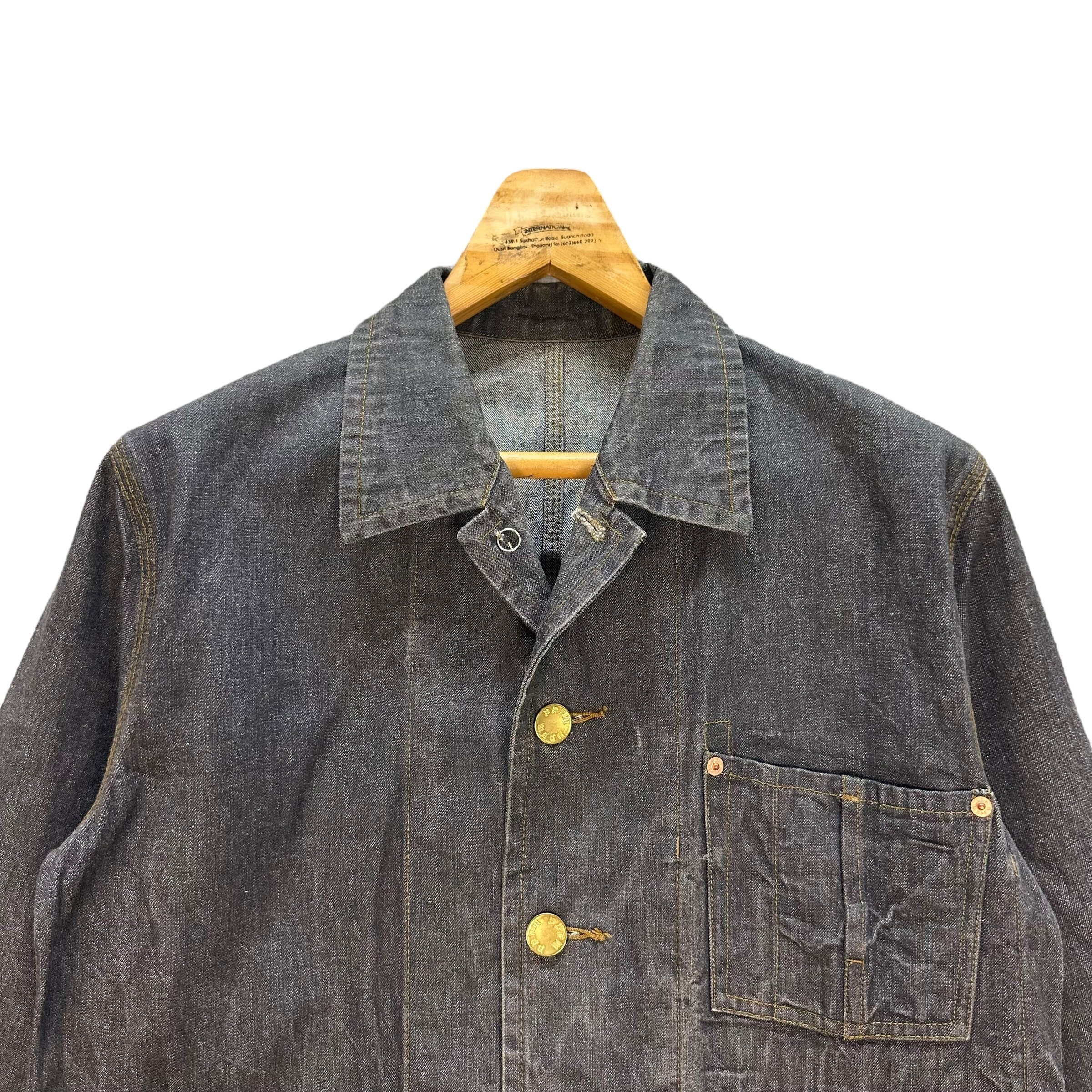 Vintage PPFM Three Pocket Denim Jacket Free Size / Worker Vintage PPFM Three Pocket Denim Jacket Free Size / Worker