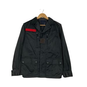Vintage Military Army Black Jacket Men&#39;s Size S Casual Outfits Military Fashion Field Jacket World War Jacket #1043-C47