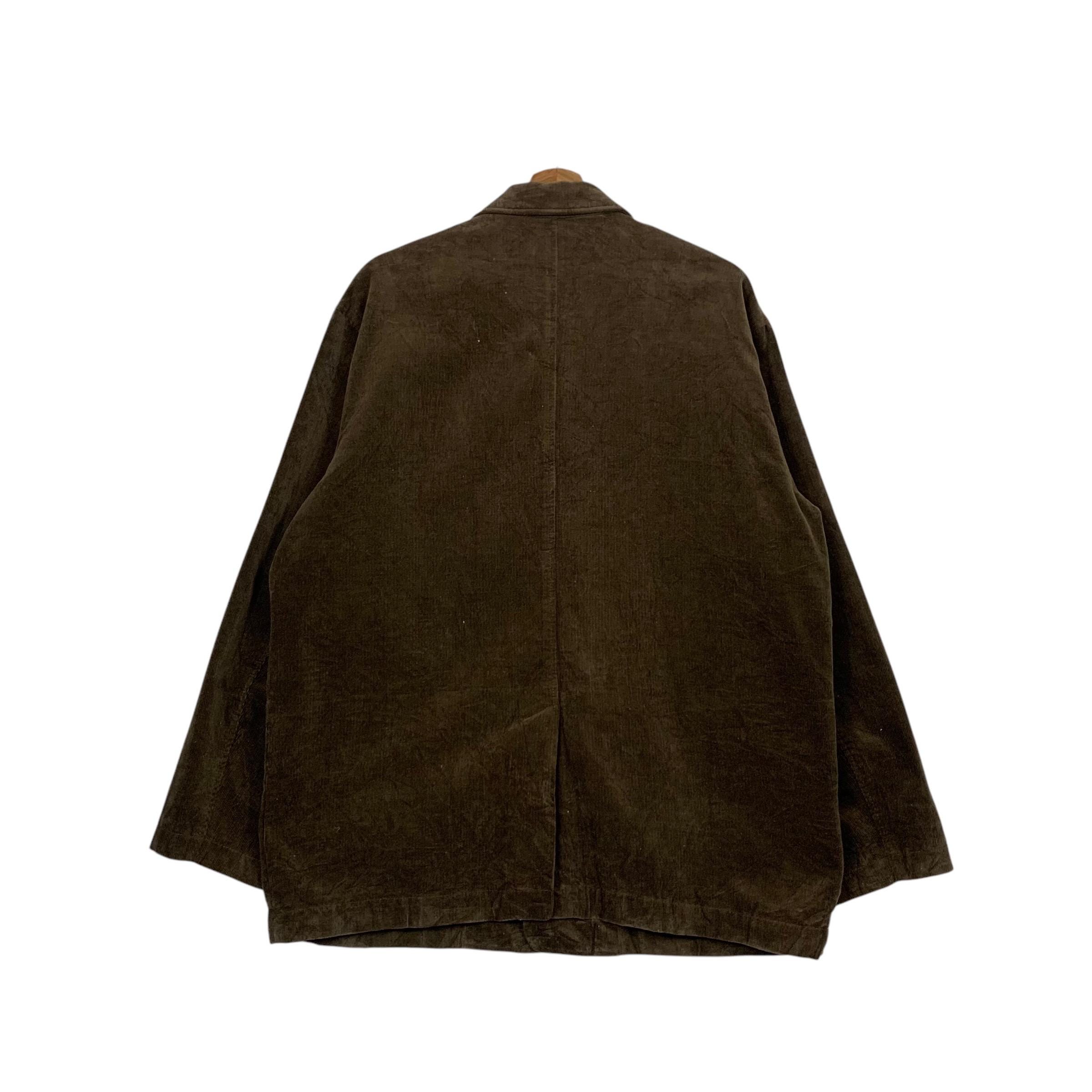 Vintage 90's CROCODILE Three Pocket Casual Corduroy Jacket Size L