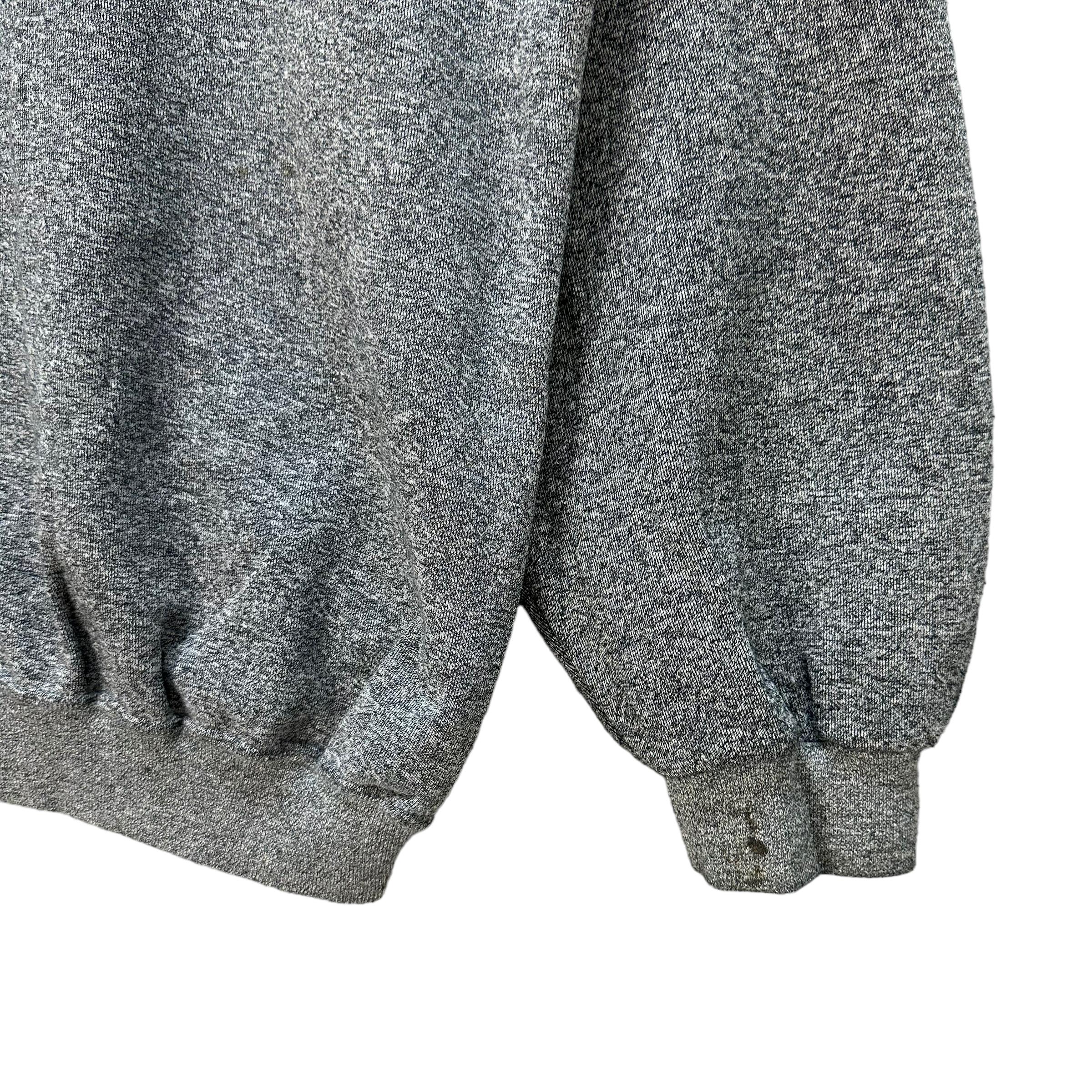 Vintage DINO VALENTINO Big Logo Crewneck Sweatshirts Size L Gray 