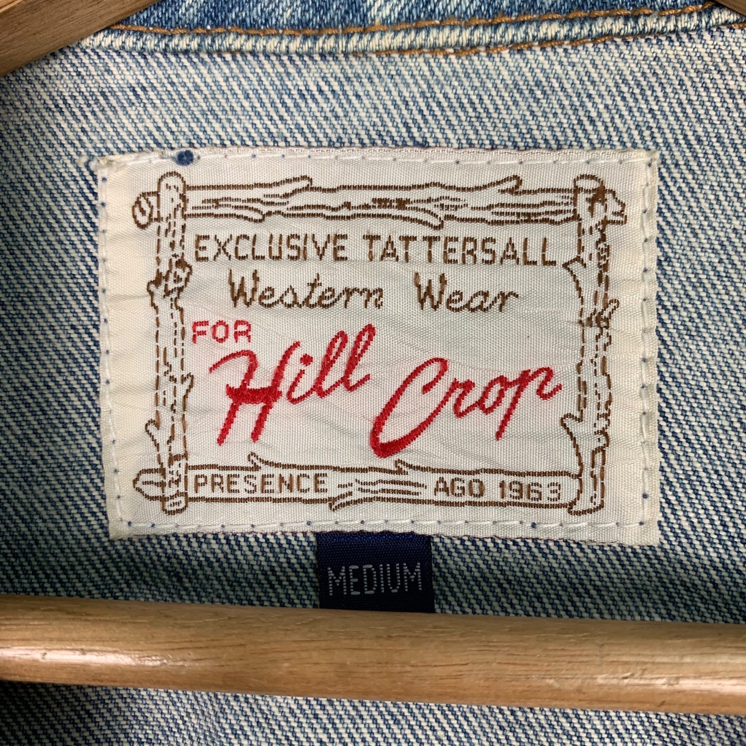 Vintage HILL CROP Western Wear Denim Jacket Size M #0859-C38 - Etsy