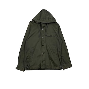 BEAMS Japan Olive Green Hoodie Jacket Men&#39;s Size L Japanese Brand Casual Outfits #1622-C72