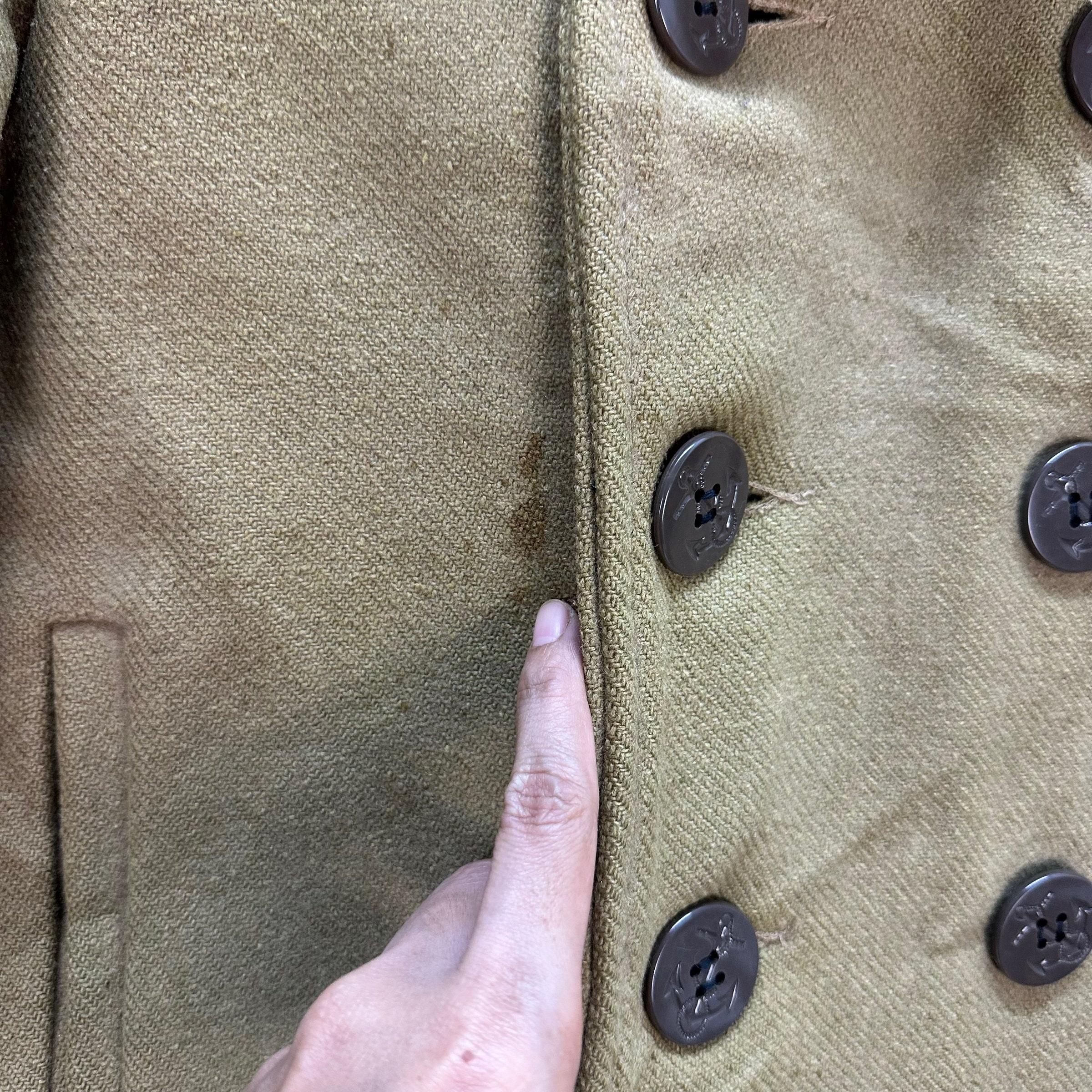 Vintage SCHOTT NYC Made in USA U.S. 740N Pea Jacket Size 38