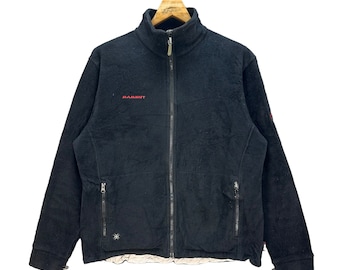 Vintage MAMMUT POLARTEC Swiss Technology Mammut Zip in System Embroidery Logo Fleece Jacket Size XL #8962-43