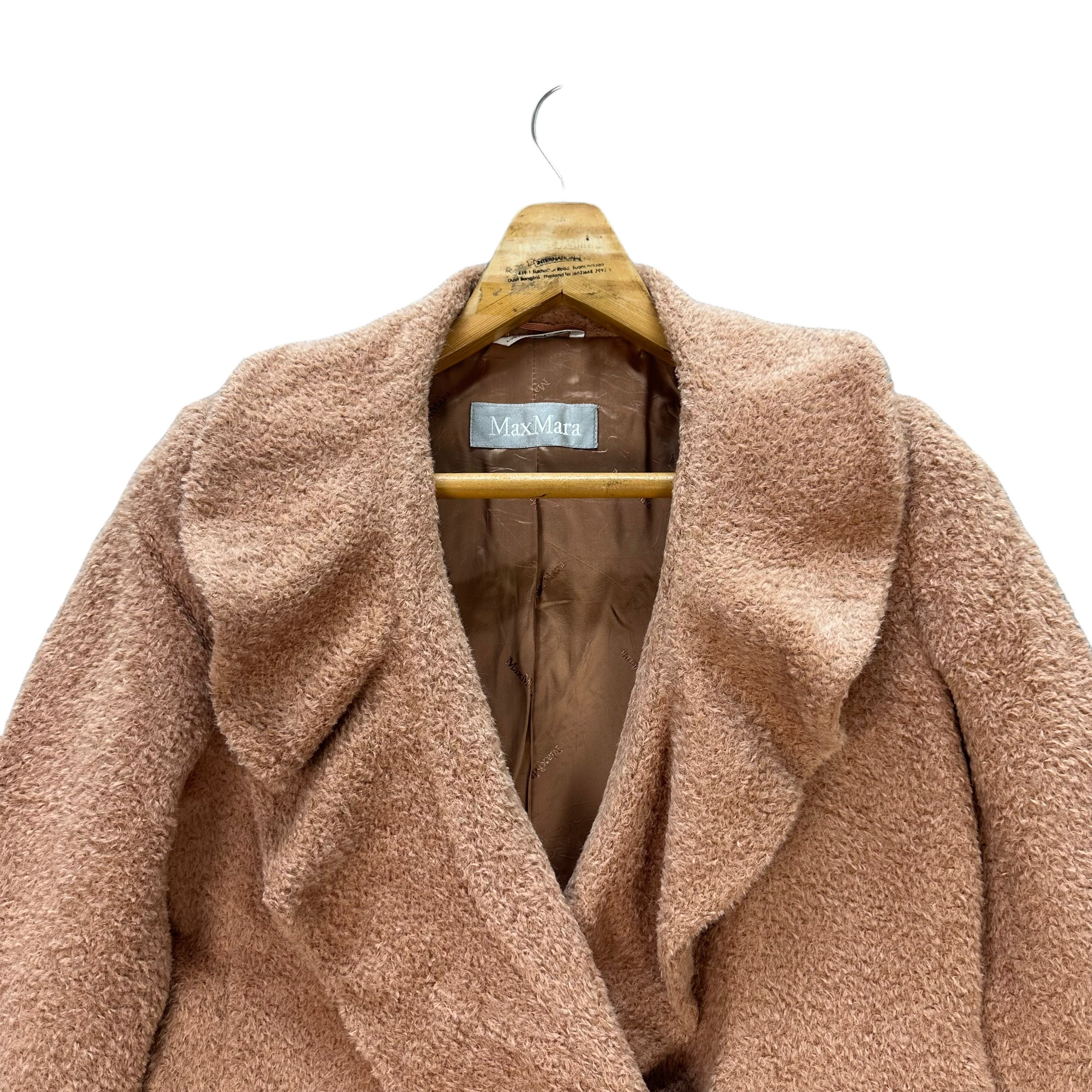 ジャケット・アウター made in italy MaxMara long coat el Wool coat camel polyester | Max Mara