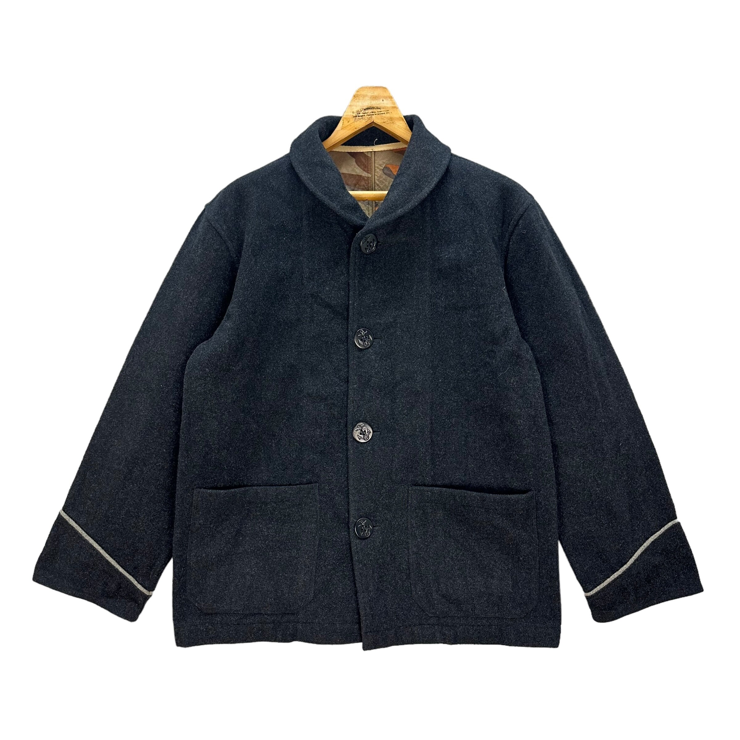 【レビューで送料無料】 Vintage Jacket Wool Lined Camo BULL JOHN Brand Japanesed ジャケット・アウター