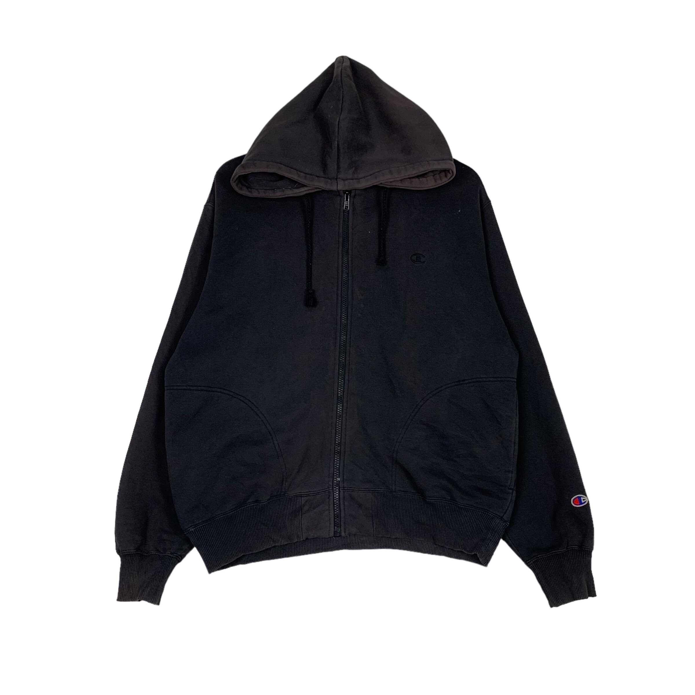 Vintage CHAMPION Embroidery Small Logo Zipper Hoodies