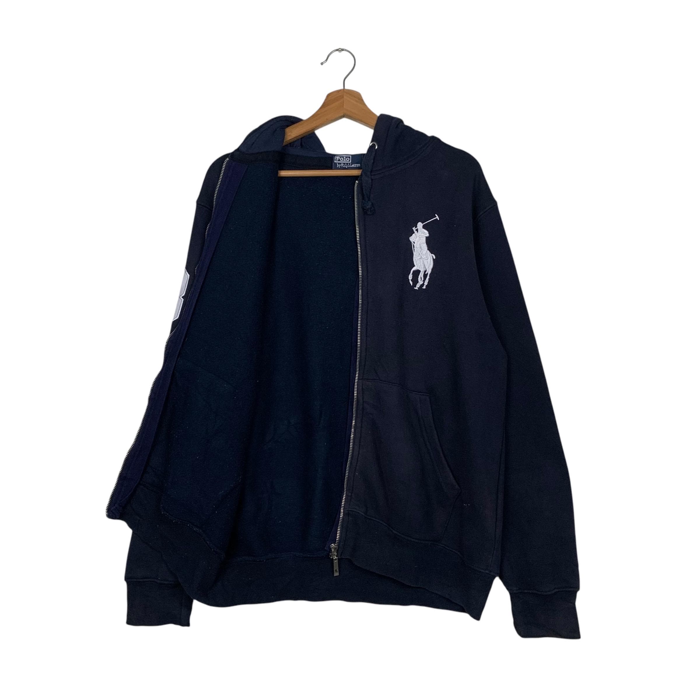 Vintage POLO RALPH LAUREN No 38 Embroidery Big Pony Logo Zipper