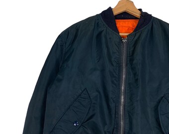 Vintage Alpha Industries Made in Usa Ma 1 Flight Jacket Size