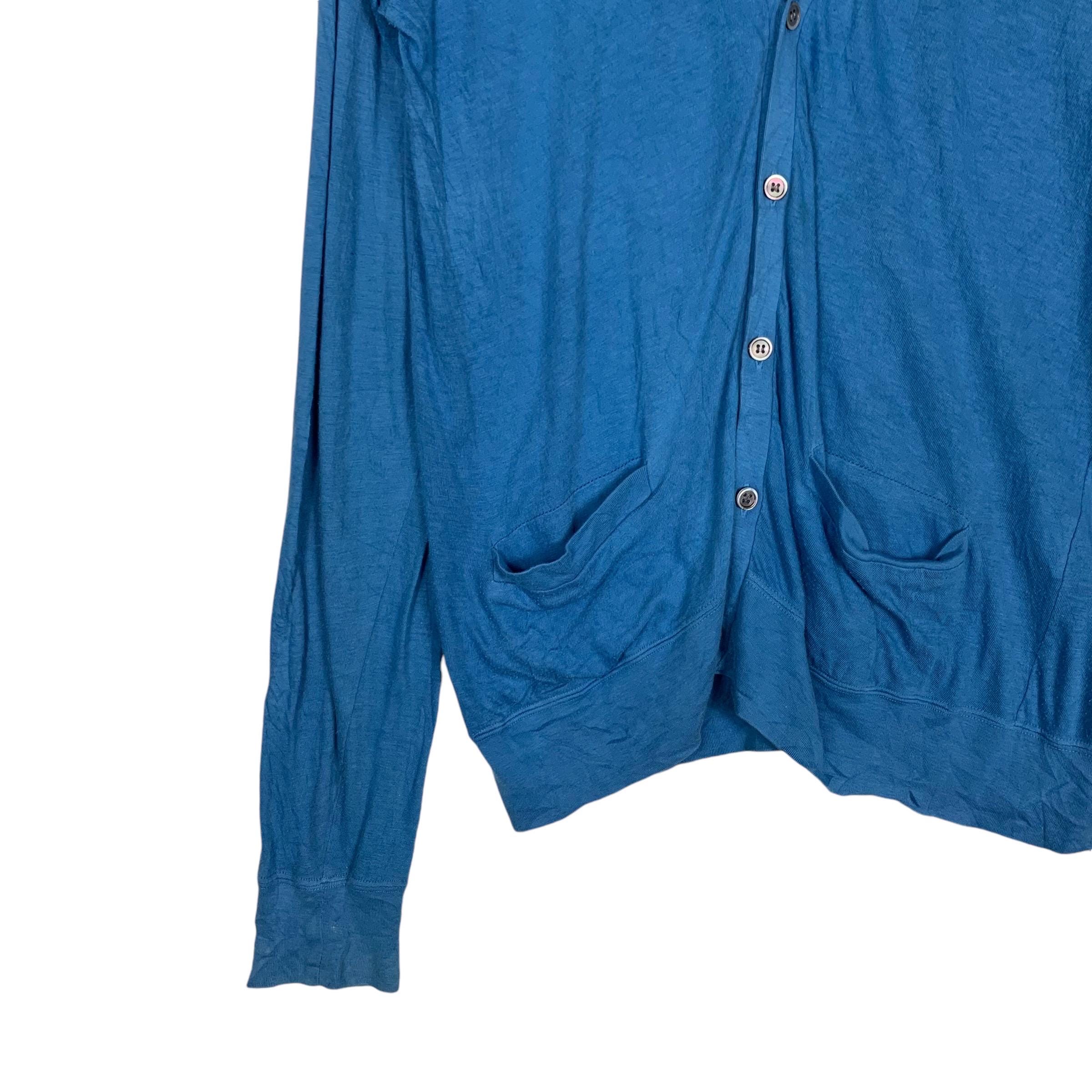Vintage CABANE DE ZUCCA Made in Japan Blue Light Cardigan Sample 