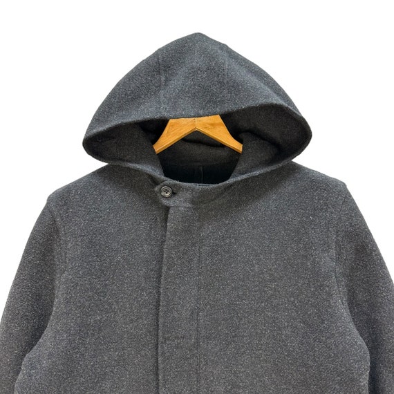 【驚きの値段】 Vintage PPFM Size Free Jacket Coat Long Zipper Hooded Wool ジャケット・アウター