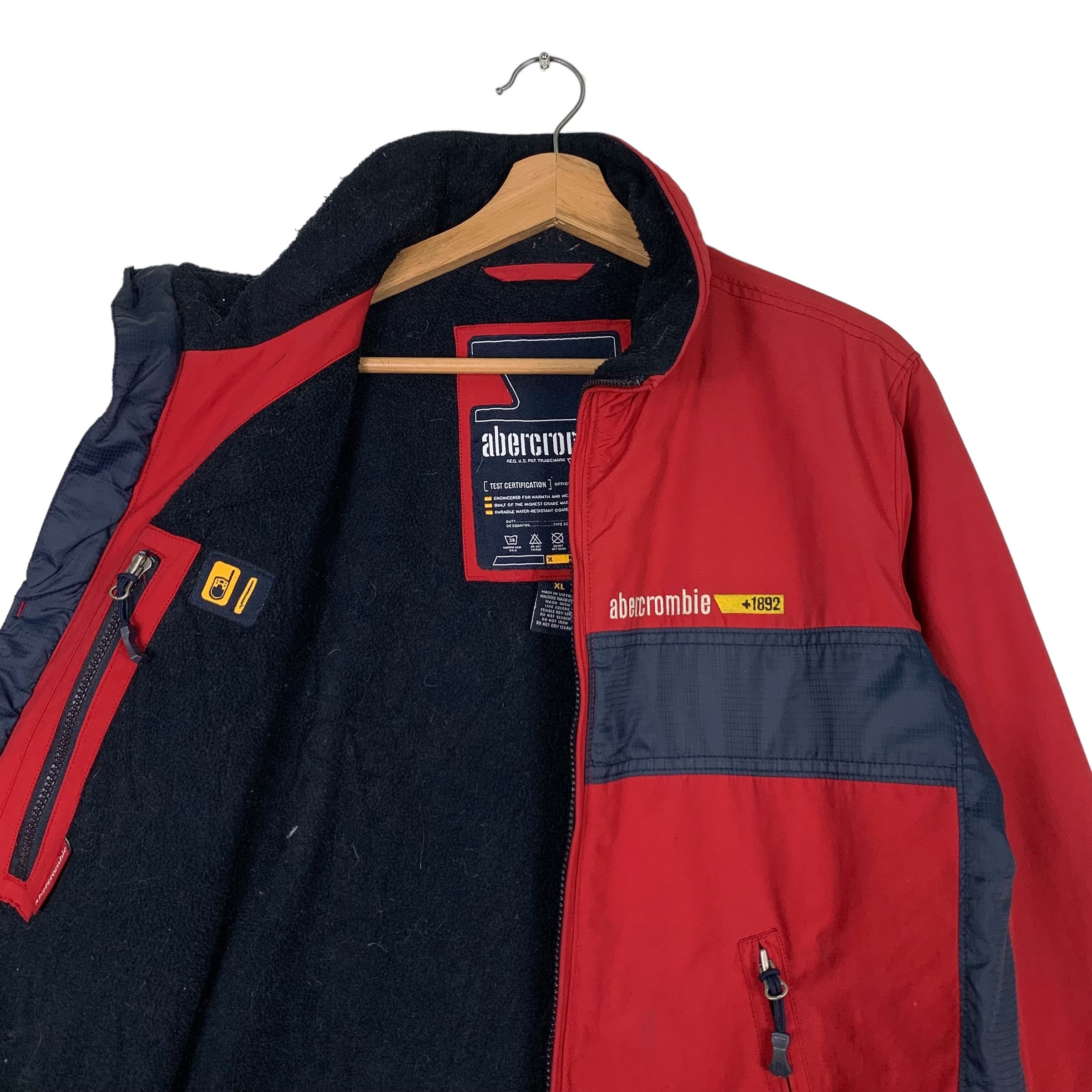 ABERCROMBIE +1892 Mountain Outwear Red Jacket Size XL Outdoor