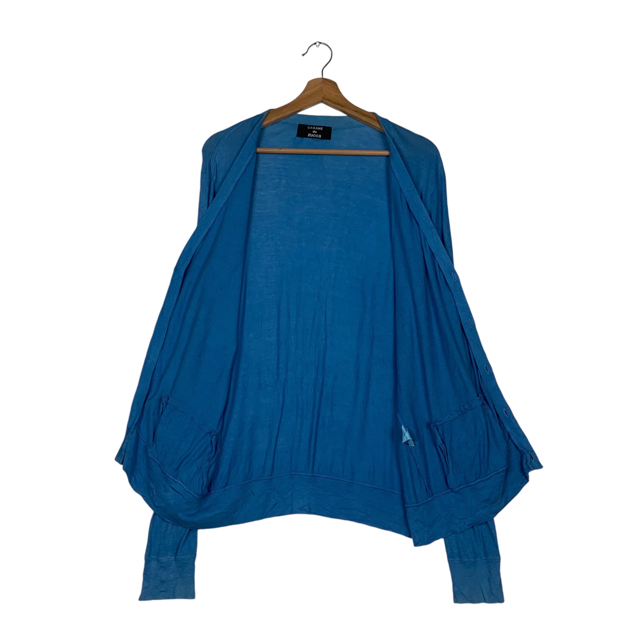 Vintage CABANE DE ZUCCA Made in Japan Blue Light Cardigan Sample 