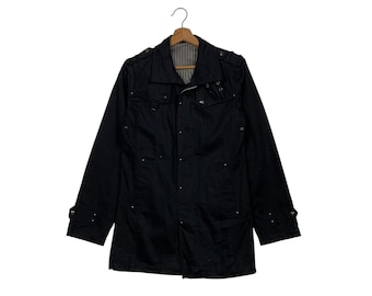 Chaqueta negra de vanguardia de la marca japonesa SEMANTIC DESIGN para hombre, talla M, estilo casual. Chaqueta If Six Was Nine #1576-C70
