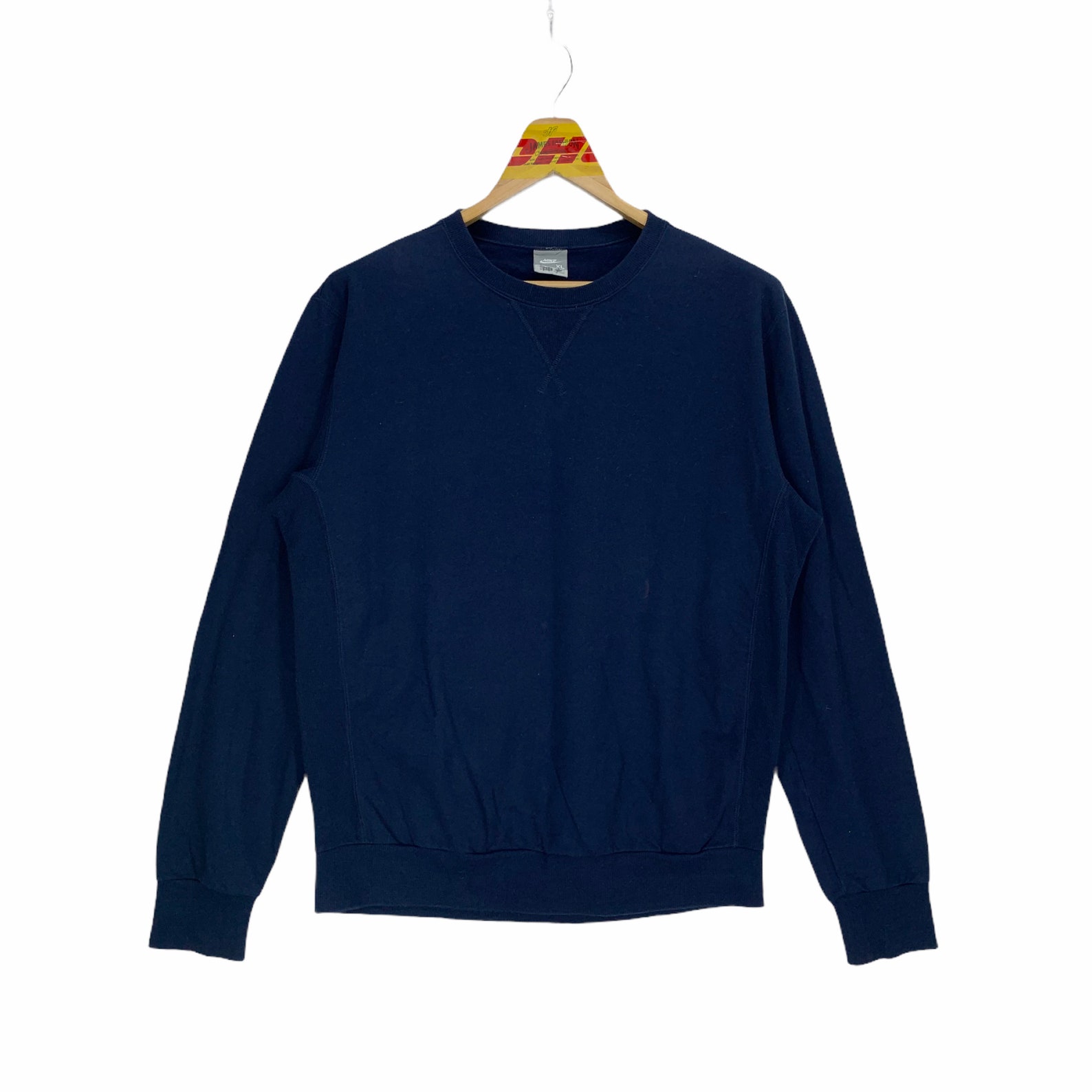 Vintage Nike Sleeve Logo Crew Neck Navy Sweatshirt Medium Size | Etsy