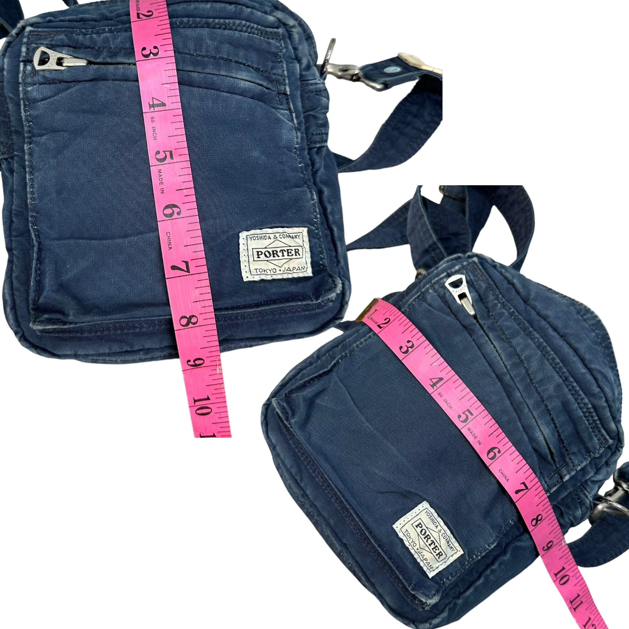 Vintage Porter Made in Japan Denim Mini Sling Bag Work