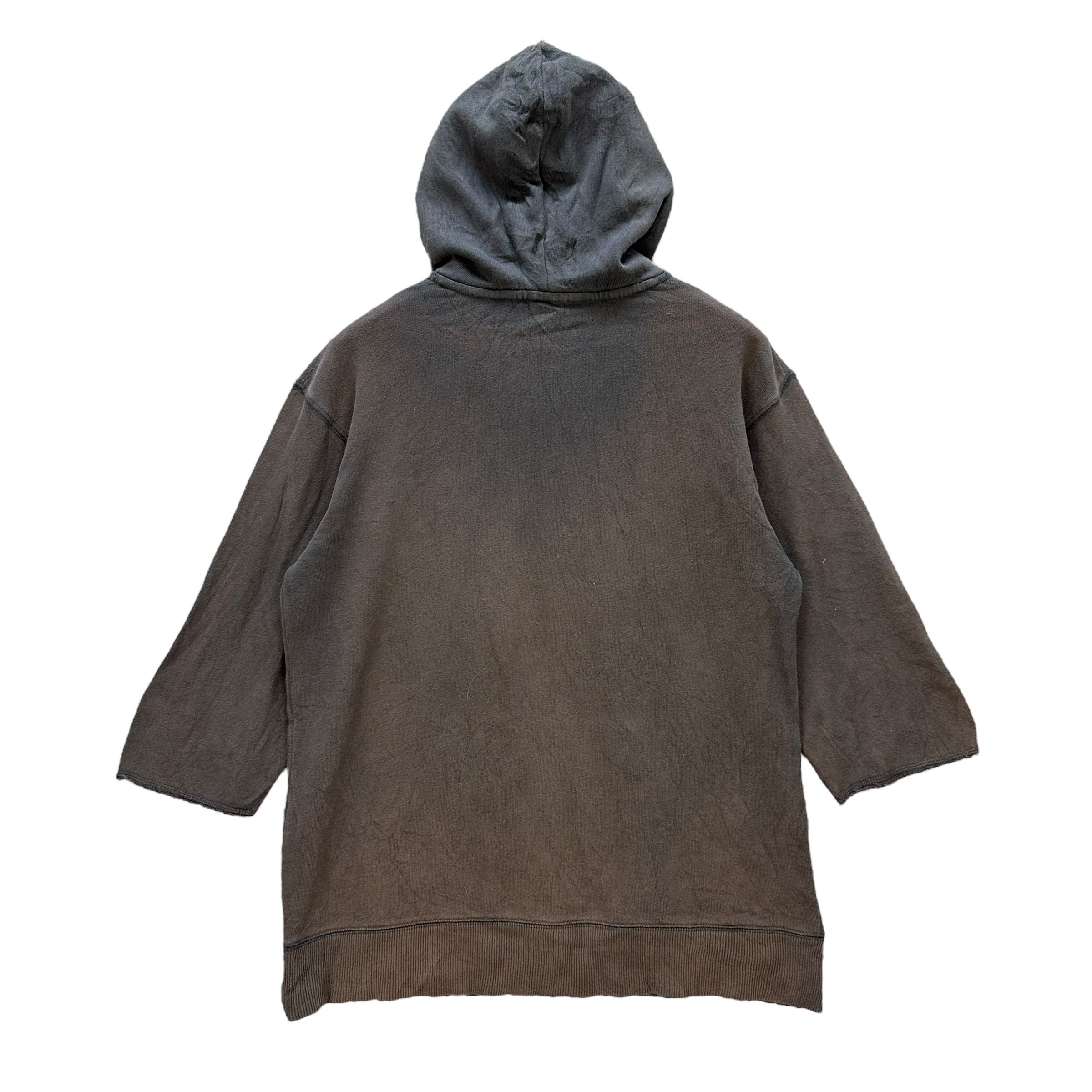 Vintage Champion Sun Faded 3 Quarter Sleeve Pullover Hoodies