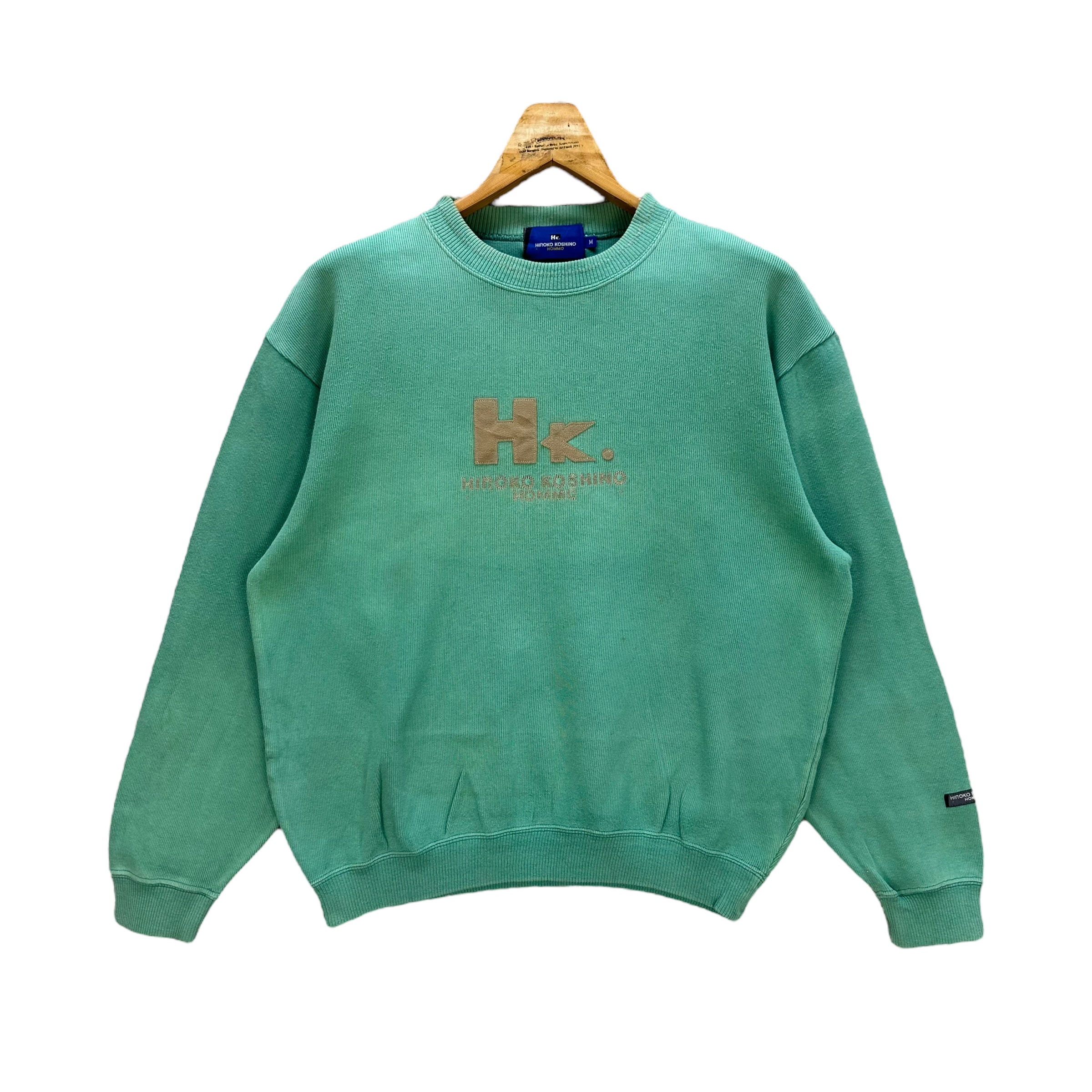 こせけん Vintage Japanesed Brand HIROKO KOSHINO HOMME Embroidery Big Logo