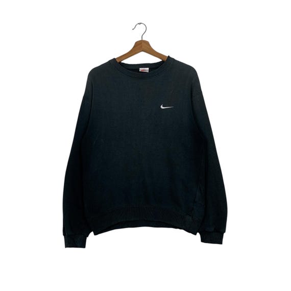 Vintage 90er Jahre NIKE Silver Tag Stickerei Kleines Swoosh Logo